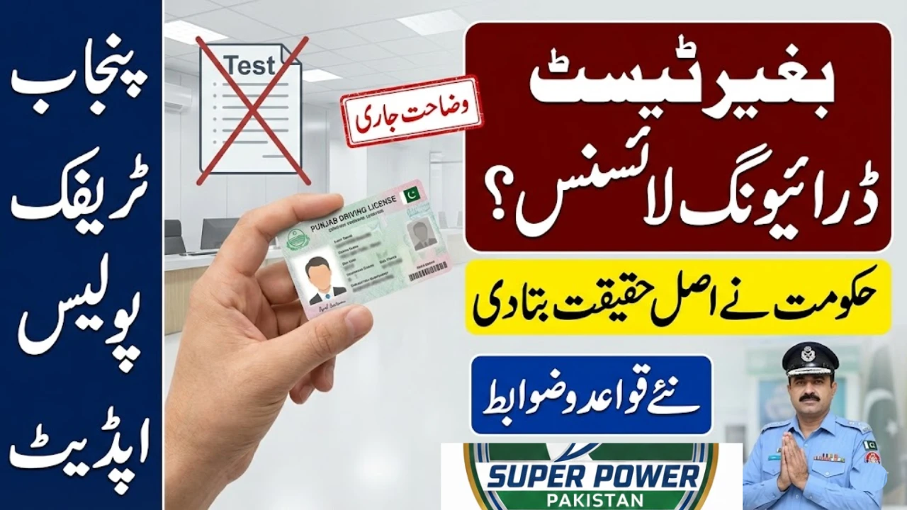 Punjab Clarifies Rules on Issuing Driving Licenses Without Test