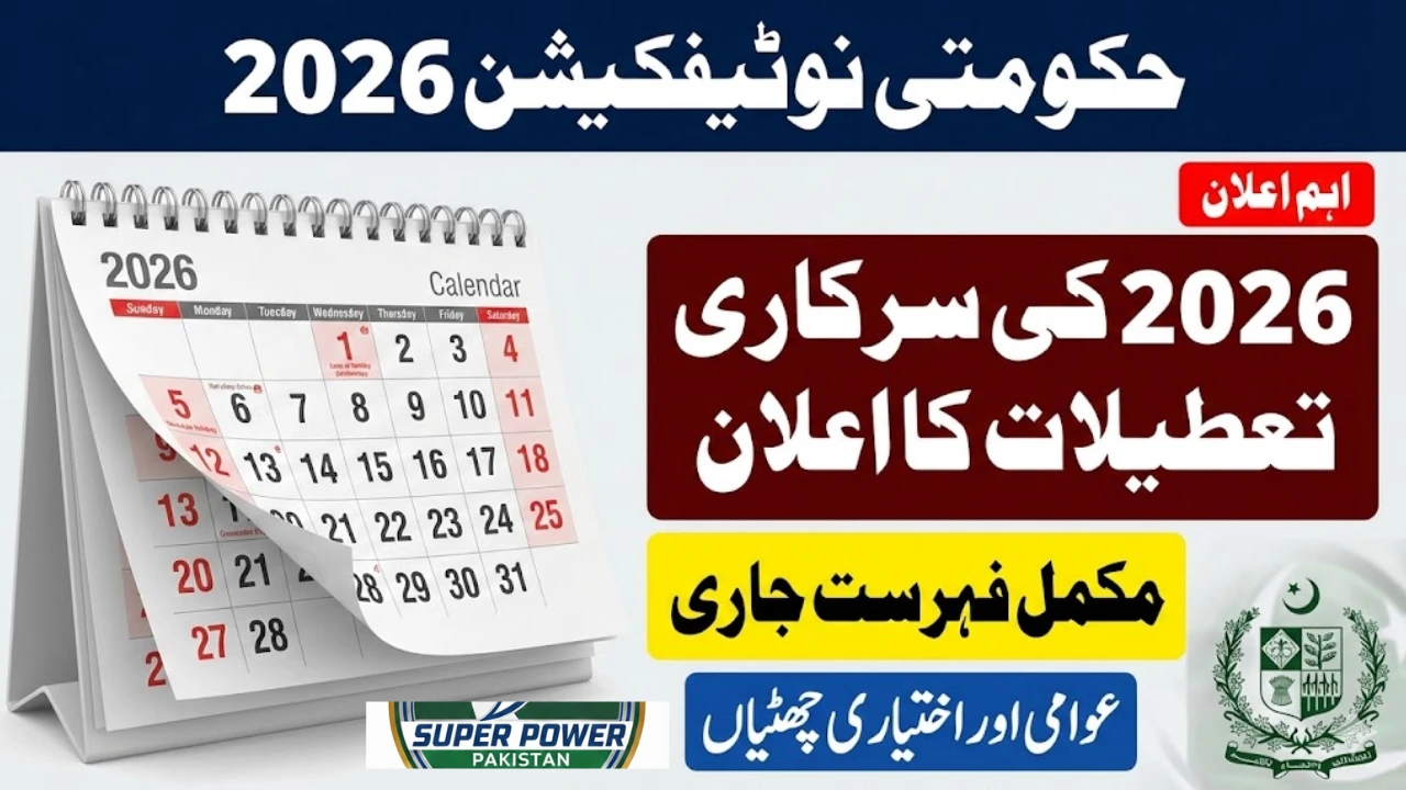Government Announces Public & Optional Holidays for 2026 – Full Official List