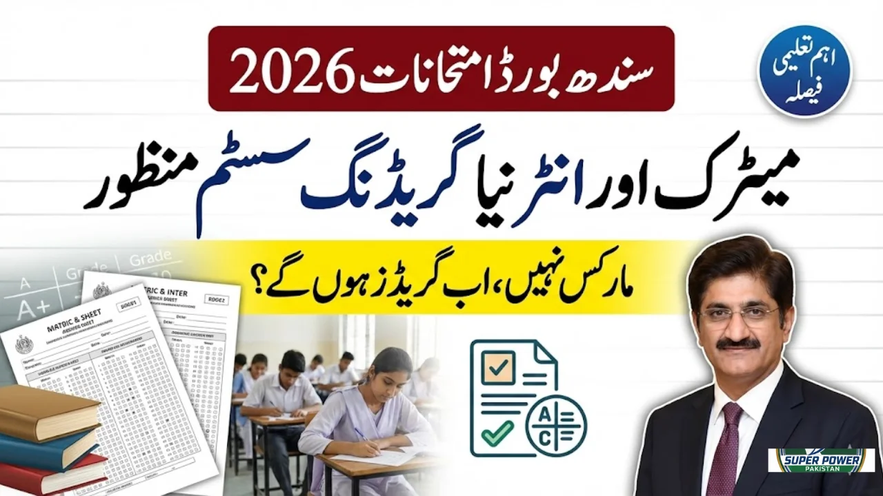Govt Sindh Approves New Grading System for Matric and Inter Exams
